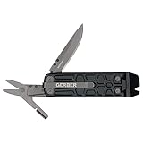 Gerber Multi-Tool mit 7 Funktionen, Messer mit glatter Klinge und Gürtelclip, Lockdown Slim Pry, Gusseisen/5Cr15MoV, Onyx, 30-001735