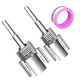 PVC-Bohrmaschine | Elektro-Gewindebohrer für Rohre, Außen- und Innenschnitt mit Schneideisen 1/2 Zoll und 3/4 Zoll für Metall, Wasserschläuche, Gartenschlauch und Reparaturen zu Hause