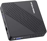 MINIS FORUM Mini PC N40 Lüfterlos 4 GB DDR4 / 64 GB eMMC Intel Celoren N4020 Prozessor Mini Desktop Computer, HDMI- und VGA Anschluss, Dual Band WiFi 2,4+5.0 G, BT, USB 3.0 * 3