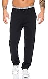 Rock Creek Herren Designer Chino Stoff Hose Chinohose Regular Fit Herrenhose W29-W40 RC-2083 [RC-2083 - Schwarz - W38 L32]