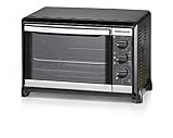 Rommelsbacher BG 1250 EX Kleinbackofen mit Pizzastein & Umluft 18 Liter Volumen