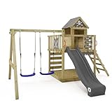 WICKEY Spielturm Klettergerüst Smart Cave mit Schaukel &...
