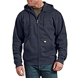 Dickies Herren Kapuzenpullover mit Durchgehendem Reißverschluss Fleece-Jacke, Dunkles Marineblau, Medium
