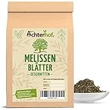 Melissenblätter 250g | Melissenblätter getrocknet und geschnitten | ideal für Saucen, Dips, Suppen, Gemüse- / Fleischgerichte, Tees, Raumduft & Co. | naturrein | vom Achterhof