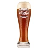 polar-effekt Weizenbierglas 0,5l mit Gravur personalisierte Weizenglas Geschenk-Idee Bierglas Weißbierglas - Mann Geschenke Männer - ideal als Vatertagsgeschenk - für Papa