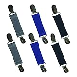 ZBKJYILF Hosenträger für Damen, Cardigan Clips, 6 Stück, passend für Pullover, Hemden, Rock, Schürzen und Jacken