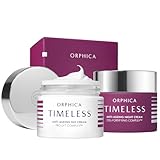 Orphica Timeless Anti-Aging-Creme 50 ml + Anti-Aging-Nachtcreme 50 ml - Glättende Pflege für Reife Haut - Straffende & Feuchtigkeitsspendende Anti Falten Creme