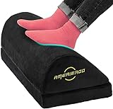 AMERIERGO Fußstütze mit ergonomische Keilform , einstellbares Fußablage mit Anti Rutsch-Matte, geeignet für Arbeitszimmer/Büro/Zuhause/Garten