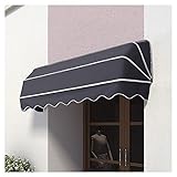 Faltbare wasserdichte Markise für Fenster und Türen, UV-Schutz, Sonnenschutz für Deck und Balkon, individuelle Größen und Farben, langlebig, Schwarz, 140 x 80 x 80 cm