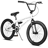 AVASTA 18 Zoll Kinder BMX Fahrrad Freestyle Bike für 5 6 7 8 Jahre alte Jungen Mädchen und Jugendliche Anfänger, Weiß