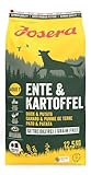 Josera Ente & Kartoffel | 1 x 12,5 kg | Trockenfutter für Hunde | Getreidefrei | Für ausgewachsene Hunde mittlerer und großer Rassen