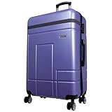 Trendyshop365 Reisekoffer groß Hartschale Genf 77cm 90 Liter 4 Rollen Eis-Blau