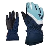 Ziener Kinder Skihandschuhe Handschuhe Loriko AS® Glove Junior, Farbe:Dunkelblau, Artikel:-108 dark navy, Größe:7