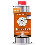 OLI-NATURA Hartwachsöl - 0.25L, farblos, natur - Holzöl für Möbel, Treppen, Türen & mehr - geprüft Allergikerfreundlich, lebensmittelecht-zertifiziert