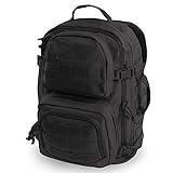 HIGHLAND TACTICAL Unisex-Erwachsene Major Taktischer Rucksack, schwarz, One_Size