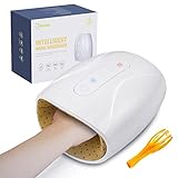 Wireless Handmassagegerät mit Wärme, 3 Stufen Luftkompression und Heizung,Hand Massagegerät für Handfläche Handgelenk Taubheit Müdigkeit Wundsein Relief,Ideale Geschenke für Frauen