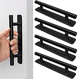AROMUJOY 4 Stück Selbstklebende Möbelgriffe, 150mm Schrankgriffe Edelstahl, Küchengriffe Schrank Schublade, Schubladengriffe Türgriffe für Kleiderschrank, Schiebetür, Balkontür, Schubladen, Schränke