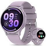 HASAKEI Smartwatch Damen mit Telefonfunktion, 1.27' Smart Watch 400 Zifferblätter Fitnessuhr Menstruationszyklus/Schlafmonitor/UV Index, 70+ Sportmodi IP68 Wasserdicht Sportuhr iOS Android Hellviolett