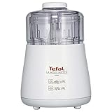 Tefal La Moulinette, Elektrischer Zerkleinerer, 1000 Watt, 500 ml, Kabelverstaufach, 4 Funktionen: Zerkleinern, Mixen, Mischen, Mahlen, DPA130, Weiß