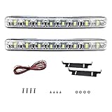 ONCCI LED Tagfahrlicht,12V 2 x Stück 8 LED Tagfahrlicht E4 R87 StvzO Tagfahrleuchten universal daylight