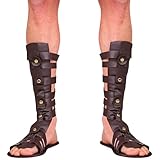 W WIDMANN MILANO Party Fashion - Sandalen für Antike Charaktere, Römer, Griechen, Gladiatoren, Schuhe, Braun