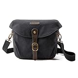 bagsmart Kameratasche Spiegelreflex, Foto Tasche Schultertasche für SLR-Kamera und Zubehör(Schwarz)