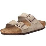 Birkenstock Unisex Arizona Holzschuh, Beige Sabbia, 49 EU