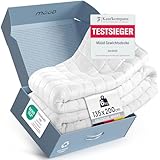 müüd® 6kg Therapiedecke I 135x200cm I Für erholsamen Schlaf I Hochwertige Gewichtsdecke aus atmungsaktiver Baumwolle I Stressreduzierend & therapeutisch - Inkl. Verpackungsbox mit Tragegriff