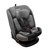 KidsZone Kindersitz mit ISOFIX 40-150cm, Baby Autositz Gruppe 0+1/2/3 (0-36kg und 0-12 Jahre), Autokindersitz 360° Drehbar i-Size, ECE R129/03