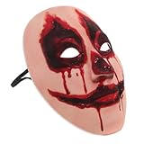 PACKOVE Blutige Clown Maske Halloween mit Atmungsaktiven Eigenschaften und Flexiblem Design für Erwachsene und Halloween Kostümveranstaltungen