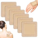 6 Stück Silikonschaumverband 10cm x 10cm (6.5cm x 6.5cm Wundkissen) Dekubitus Pflaster Wasserdichter Silikon Schaumverband Wundverbände für leicht exsudierende Wunden, Dekubitus, Verbrennungen, Blasen