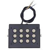 Segrehy 12W LED -Füllung Leuchttyp Innen Typ Automatische Erfassungsfüllung Lampe Weiße Beleuchtung für Parkplatz im Außenparkplatz Aluminiumlegierung Kompakt Praktisch 85-365 VAC
