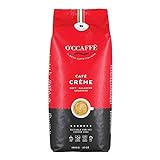 O'CCAFFÈ – 1x1kg Kaffee Crème, 50% Robusta - 50% Arabica, ganze Kaffeebohnen, Trommelröstung aus Italien