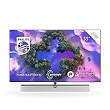 PHILIPS 55OLED936/12 55 Zoll (139cm) Fernseher 4K OLED+ TV mit Bowers & Wilkins Sound | 4-seitiges Ambilight, UHD & HDR10+ | 120 Hz | Dolby Vision & Atmos | DTS Play-Fi | Google Assistant & Alexa