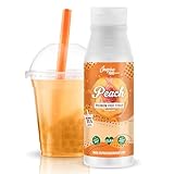 INSPIRE FOOD Echter Fruchtsirup für Bubble Tea Mischung - 300ml | Pfirsichsirup für Bubble Tea, Boba Tea, Slushes & Ice-Blended | 100% vegetarisch, glutenfrei, ohne künstliche Farbstoffe