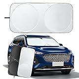 Sonnenschutz Auto Frontscheibe Innen Faltbar Windschutzscheibe Sonnenschutz Sonnenblende Auto Frontscheibe Frontscheibenabdeckung Hitzeschutz Auto UV Schutz für Verschiedener GrößE Auto (160 * 85cm)