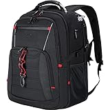 KROSER Laptop Rucksack Herren für 17.3 Zoll Reiserucksack Handgepäck, Laptop Backpack Multifunktion Wasserdicht Großer mit RFID-Taschen & USB-Ladeanschluss für Arbeit/Reisen/Business