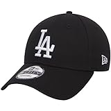 New Era Los Angeles Dodgers League Essential Black 9Forty Adjustable Cap - One-Size