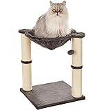 Amazon Basics Katzen-Kratzbaum mit Haus, Hängematte, Bett...