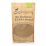 Bäckerei Spiegelhauer Bio Backmalz extra dunkel 200g inkatives Backmalz für Brot und Brötchen Gerstenmalzmehl