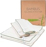 ABNOBΛ MØNS Bambus Allzwecktücher 6er-Set Reinigungstücher, Putztücher, Spültücher für Haushalt, Küche, Bad, Glas 25 x 25 cm