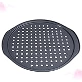 Cabilock Pizzapfanne Backblech Mit Antihaftbeschichtung Antihaft-küchengeschirr Pizzaformpfanne Kuchenform Pfanne Backformen Mit Antihaftbeschichtung Pizza-backblech Rundes Pizzablech Black