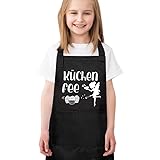 Camptrip Kochschürze Kinder,Kinderschürze,Schürze Kinder,Kinder Kochschürze Grillschürze Kinder Jungen Malkittel Kinder für Jungen und Mädchen Beim Kochen,Malen,Grillen