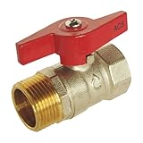 SOMATHERM FOR YOU - Kugelhahn mit Außengewinde/Innengewinde 20/27 - Schmetterlingshebel - Standarddurchgang - Verstärkte Dichtung mit 2 O-Ringen.