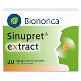 Sinupret eXtract - Stark bei Nasennebenhöhlenentzündung mit Schnupfen. Löst den Schleim, öffnet die Nase & befreit den Kopf, für Erwachsene, Jugendliche & Kinder ab 12 Jahren, 20 St