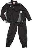 PUMA Kinder Trainingsanzug Foundation Poly Suit II Präsentationsanzug, Black/Dark Shadow, 176