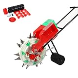 Sämaschine und Düngerstreuer, handgeführte Gartensämaschine mit Walze, Saatgutspender und -streuer, für Sojabohnen, Erdnüsse, Mais und Baumwolle.