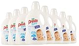 Bio Presto Baby 8 x Hand & Waschmaschine Flüssigkeit Feinwaschmittel 1500 ml