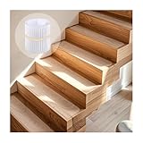 Janety 15 Stück Treppenstufen Matten Antirutsch Treppe, Transparent Stufenmatten Selbstklebend, Antirutschmatte für Boden Rutschschutz, Antirutschband für Holzstufen und -böden,10 x 60 cm