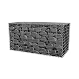 ACAGALA Gabionenkorb 100×50×50 cm, Steingabione, Gabionengitter, Gabionen Wand, Steinkorb aus Metall, Drahtkorb mit Maschenweite 5 x 10 cm